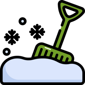 BC Sidewalk Solutions shovel green
